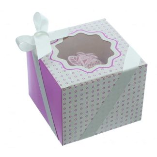 Škatla za Cupcake vijolična