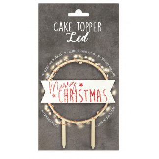 Topper Merry Christmas z LED lučkami1