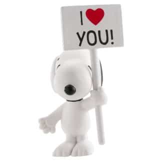 Figurica za torto Snoopy I Love You