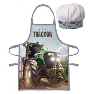 Otroški predpasnik in kapa - Traktor