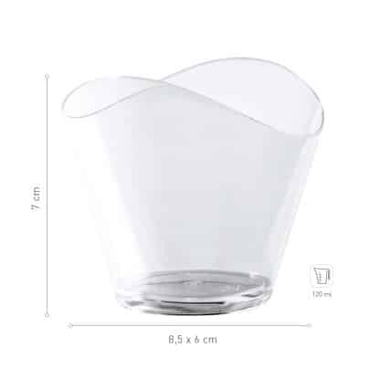 Kozarčki za sladice - Val 120 ml